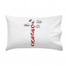 "Sky Circus" Funny Kitty Cat w/ Umbrella Balancing on Balls - Single Pillow Case