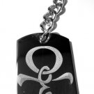 Tribal Tattoo Ankh Egyptian Cross Symbol - Metal Ring Key Chain Keychain