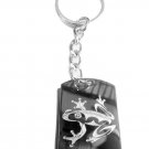 Tree Frog Tattoo Logo Symbol - Metal Ring Key Chain Keychain