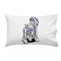 "The Man Behind" Funny Space Movie Alien & Robot Parody - Single Pillow Case