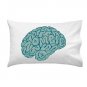 "Zombie Need Brain" Funny Brain Cartoon Hungry For Brains - Single Pillow Case