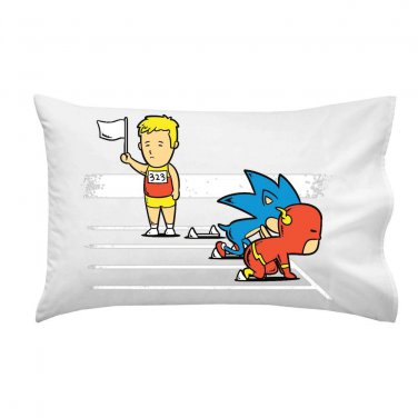 "Surrender" Super Hero Comic & Video Game Parody Fast Race - Single Pillow Case