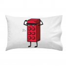 "Six Pack" Funny Children's Toy Block Parody Flexing Muscle - Single Pillow Case