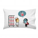 "Robbery" Vampire Stealing Blood Donation Bank Stick Up - Single Pillow Case