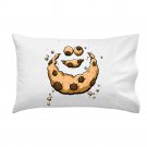 "Hidden Monster" Public TV Show Parody Chocolate Chips - Single Pillow Case