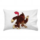 "Training Field" Gorilla Bowling Barrel Video Game Parody - Single Pillow Case
