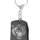 Tiger Lion Roaring Face Fierce Animal Big Cat - Metal Ring Key Chain Keychain