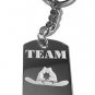 Team Rick Sheriff Hat Zombie Dead Show Symbol - Metal Ring Key Chain Keychain