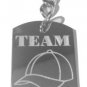 Team Glenn Baseball Cap Hat Zombie TV Show Logo - Metal Ring Key Chain Keychain