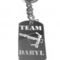Team Daryl Zombie Dead Show Crossbow Symbol Logo - Metal Ring Key Chain Keychain