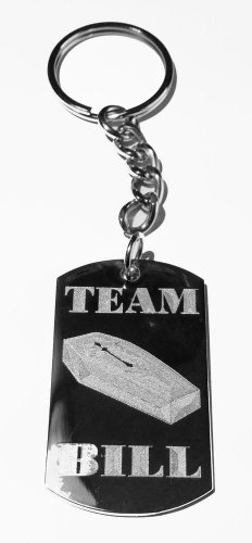 Team Bill Blood Vampire Coffin TV Show - Metal Ring Key Chain Keychain
