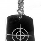 Target Bullseye Gun Scope Hunting Novelty - Metal Ring Key Chain Keychain