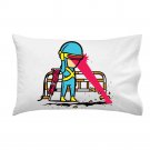 "Part-Time JOB Road Construction" Parody Super Hero Fixing - Single Pillow Case