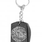 Sun Moon Star Celestial Celtic Tribal Tattoo - Metal Ring Key Chain Keychain
