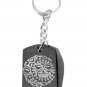 Sun Moon Star Celestial Celtic Tribal Tattoo - Metal Ring Key Chain Keychain