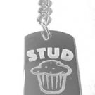 Stud Muffin Humor Picture Funny Novelty - Metal Ring Key Chain Keychain
