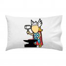 "Part-Time JOB Metal Factory" Parody Super Hero Hammer - Single Pillow Case