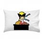 "Part-Time JOB Meat Shop" Funny Parody Super Hero Cutting - Single Pillow Case