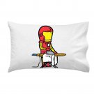 "Part-Time JOB Laundry Shop" Parody Super Hero Ironing - Single Pillow Case