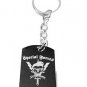 Military Armed Force Special Forces Skull Logo - Metal Ring Key Chain Keychain