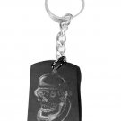 Soldier Skull Iron Cross Helmet Biker Logo - Metal Ring Key Chain Keychain