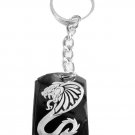 King Cobra Venom Tribal Snake Serpent Tattoo - Metal Ring Key Chain Keychain