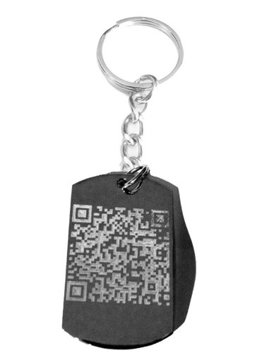 Geek Computer Smart Tag Phone Novelty Logo - Metal Ring Key Chain Keychain