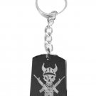 Military Armed Special Forces Cross Guns & Skull - Metal Ring Key Chain Keychain