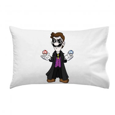 Plumbtrix Long Coat Character Video Game & Movie Parody - Single Pillow Case