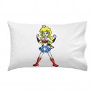 Plumbers League of America Female Hero Video Game Parody - Single Pillow Case