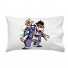 Clown Criminal Villain Video Game & Bat Super Hero Parody - Single Pillow Case