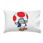 Plumbing Time Mushroom Robot Video Game & TV Show Parody - Single Pillow Case