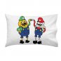 Plumbing Time Main Best Friends Video Game & TV Show Parody - Single Pillow Case