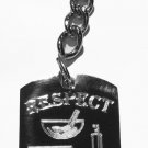 "Respect The Chemistry" Drug Lab & Underwear - Metal Ring Key Chain Keychain