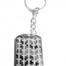 Cross Repeating Covered Christian Novelty - Metal Ring Key Chain Keychain