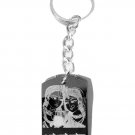 Hindu Lord Krishna with Radha Eternal Love God - Metal Ring Key Chain Keychain