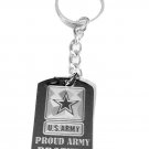 United States Military Proud US Army Brother - Metal Ring Key Chain Keychain