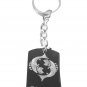 Zodiac Sign Pisces Two Fish Symbol - Metal Ring Key Chain Keychain