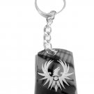 Soaring Phoenix Bird Eagle Tattoo Logo - Metal Ring Key Chain Keychain