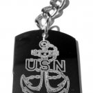 USN United State Military Proud Navy Grandfather - Metal Ring Key Chain Keychain