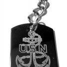 USN United States Military Proud Navy Father - Metal Ring Key Chain Keychain