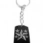 Novelty Multiple Nautical Star Logo - Metal Ring Key Chain Keychain