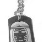 Native American Indian Chief Warrior Engraved - Metal Ring Key Chain Keychain