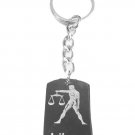 Zodiac Signs Sign Libra Scales Logo - Metal Ring Key Chain Keychain