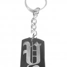 Letter Y Old English Font Initial First Name - Metal Ring Key Chain Keychain