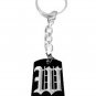 Letter W Old English Font Initial First Name - Metal Ring Key Chain Keychain
