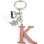 Letter S Old English Font Initial First Name - Metal Ring Key Chain Keychain