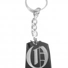 Letter O Old English Font Initial First Name - Metal Ring Key Chain Keychain
