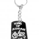 Rasta King of Juddah Lion Crest Logo Symbol - Metal Ring Key Chain Keychain