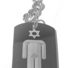 Judaism Jewish Star of David Person Religion - Metal Ring Key Chain Keychain